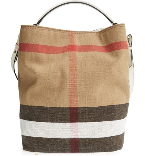 burberry brit canvas check bucket bag|burberry her fragrance.